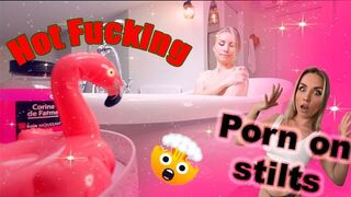 Andre love, a lédús milf élvezi a bré fürdőt 4k-ban