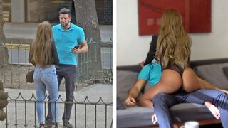 Forró venezuelai gádzsi csoki tangában kapja meg a gazdag gringo faszát